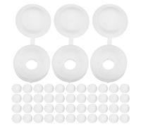 Cabilock Tapas de Tornillos Autorroscantes y 260 para Cubre Tornillos Decorativos Instalación Rápida Ajuste Muebles Blancos de Pp para Estantes y Armarios