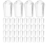 Cabilock Tapas Protectoras de PVC para Ganchos y Tornillos 50 Unidades, Cubiertas para Puntas de Tubos Metálicos, Fundas para Perchas en Colgadores y Ropa