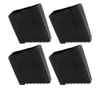 Cabilock Tapones de Escalera de Goma para escaleras, 4 Unidades, Tapas para pies, Zapatos de Escalera, Calcetines para Muebles, pies Antideslizantes para Escalera de Aluminio, Piezas de Repuesto