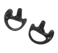 Cabilock Tapones de Goma Oídos Interfono, Molde Auditivo Reemplazable de Silicona Negra, Tamaño Pequeño, Par Izquierdo y Derecho, Accesorio Cómodo para Auriculares Tubo de Audio