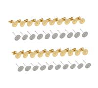 Cabilock Tapones Traseros para Pendientes de 4 MM Hierro 400 Piezas Base Plana para Joyería DIY, Manualidades y Colgantes Personalizados