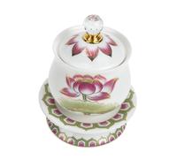 Cabilock Taza de Cerámica para Ofrendas de Agua con Diseño de Buda para Decoración de y Uso Casa Resistente y Elegante para Suministrar Agua y Ofrendas Ritualísticas