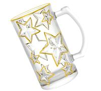 Cabilock Taza de Vidrio Diseño Creativo de Estrella, Multifuncional y Fácil de Limpiar, Adecuado para Beber Leche o Té Desayuno