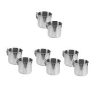 Cabilock Tazas Medidoras De Cocina Inoxidable Con Mango Ergonómico Y Medidas Claras Para Ingredientes Secos Y Húmedos Para Repostería Y Piezas X 4