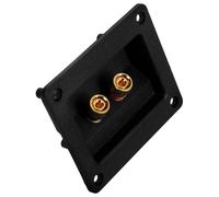 Cabilock Terminal de Altavoz Cuadrado de 2 Vías en Cobre Puro, Caja de Conexión Engrosada para Audio, Conector de Unión para Proyectos DIY de Sonido, Compatible Subwoofer y Sistemas