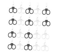 Cabilock Tijeras de Seguridad Multifuncionales para Tijeras de Hilo para Manualidades Infantiles Paquete de 20 Piezas Tamaño Mini Colores Negro y Blanco Ideales para Color Aleatorio