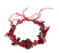 Cabilock Tocado Decorativo de Frutos Artificiales Estilo Navideño para Accesorios de Fiesta de Novia Adorno Simulado para Otoño Invierno