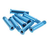 Cabilock Tornillos de Repuesto Azul, Aleación 8 Piezas | Mantenimiento Rápido, para Ejes y Rodamientos de Patinaje, Uso en Reparación y Modificación de Patines