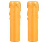 Cabilock Tubos para Portalámparas 20 Piezas, Casquillos de Plástico Funda Lágrima, Accesorios para Lámparas de Araña y Candelabros, Ambientes Decorativos Interiores