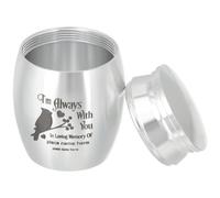 Cabilock Urna Cineraria para Pájaros de Acero Inoxidable Plata, Tanque Ligero y Resistente, Fácil de Usar para Mascotas Pequeñas y Recuerdo Conmemorativo Minimalista