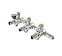 Cabilock Válvula Accesorios Ligeros y Ajustables para Acuario de Acero Inoxidable de Control de Flujo de Aire 4mm para Bombas de Aire en Tanques de Peces