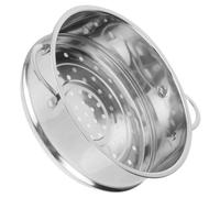 Cabilock Vaporera de Acero Inoxidable 304 para Cocinar al Vapor Drenaje Rápido y Calentamiento Uniforme, Cesta Redonda Adecuado para Mariscos y Huevos en Familia o Hotel