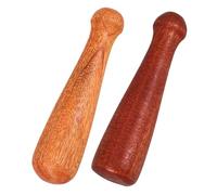 Cabilock Varilla de Mortero de Madera 2 Piezas Machacador de Alimentos Natural Herramienta de Cocina Ecológica para Triturar Especias y Preparar Salsas Fácil de Limpiar Uso Doméstico