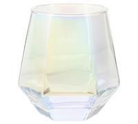Cabilock Vaso de Whisky Hexagonal de Vidrio Transparente 300Ml Copa Geométrica de Cristal para Cócteles Resistente al Microondas y Uso Doméstico Adecuado para Fiestas y Bebidas Variadas