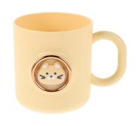 Cabilock Vaso para Cepillo de Dientes de Plástico Reutilizable con Diseño de Animales y Asa, Taza para Enjuague Bucal en Casa y Viaje