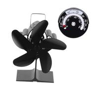 Cabilock Ventilador de Estufa Térmico de para Silencioso y Circulación de Aire Caliente Funciona Automáticamente para Hogar y Salones