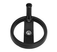 Cabilock Volante de Nailon de Doble Radio Rueda Giratoria Manual Desmontable para Fresadora y Torno Mango de Plástico Uso Industrial Durabilidad Alta