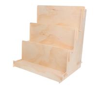 Cabilock Wooden Bookshelf For Nursery Tiered Floor Standing Bookcase with Stable Modular Design Easy Access Step Storage For Childrens Books and Toys