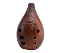 Cabilock Xun para Principiantes Obsequio Adecuado Varios estilos Ocarina y Afinación Pura Profesional de Cerámica 10 Agujeros, Instrumento Musical Antiguo Sonido Profundo y Artistas