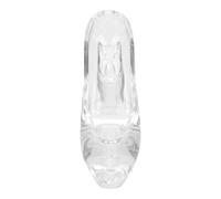 Cabilock Zapato de Cristal Transparente Decorativo para Escritorio Tacón Alto Tamaño Mediano Adorno Delicado para Obsequio de Cumpleaños y Decoración del Hogar Accesorio Creativo para