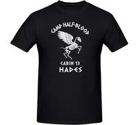 Cabin 13 Camp Half Blood Skeleton Hades Percy Jackson Olympians Boy Shirt T-Shirt tee Style Hot Deals Black S
