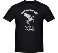 Cabin 13 Camp Half Blood Skeleton Hades Percy Jackson Olympians Boy Shirt T-Shirt tee Style Hot Deals Black S