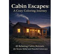 Cabin Escapes: A Cozy Coloring Journey: 40 Relaxing Cabin Retreats for Stress Relief and Peaceful Getaways