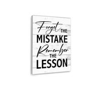 Cabin & Farmhouse Wall Art, Rustic “Mistakes into Lessons” Print, Inspirational Decor for Office, Study and Lodge (Unframed,12x18inch(30x45cm))