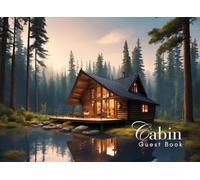Cabin Guest Book: Guest Book for Vacation Home, Airbnb, Visitor Rental, Visitor’s Log Book for Recording Name & Memories