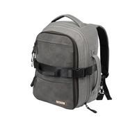 Cabin Max Evos Bolsa Viaje 40x30x20 Mochila Extensible de Mano híbrida con Ruedas (40 x 30 x 15 cm y 40 x 30 x 20 cm), Gris, 40x30x15, Equipaje de Mano Debajo del Asiento