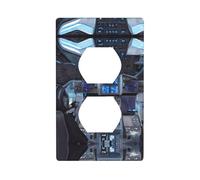 Cabin of the Future - Kit de placa de pared de doble cara, cubierta de toma de corriente, tamaño estándar: 4.50 x 2.76 pulgadas