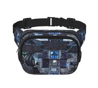 Cabin of the Future - Riñonera de moda estampada unisex, bolsa de mensajero, riñonera de viaje de moda, color negro, talla única