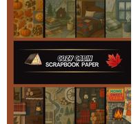 Cabin Scrapbook Paper: 20 Double Sided Sheets 8.5 x 8.5 for Scrapbooking, Mixed Media Art, Junk Journals, Crafting projects, Origami, and More