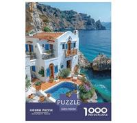 Cabina con Vista al mar Cliff Puzzle Imposible,desafío para Adultos Interesante Juego EduGatoivo 1000 Piezas Obra De Arte De Juego De para Adultos Y Niños A Partir De 12 Años 70x50cm/1000pcs