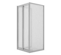 CABINA DE DUCHA TRES LADOS 70X80X70CM SALOON 2 PUERTAS BATIENTES H198 OPACO
