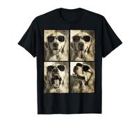 Cabina de Fotos Retro Canina Golden Retriever con Perros geniales Camiseta