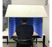 cabina de grabación de sobremesa, Cabina de aislamiento micrófono tipo cubo, reduce el ruido, escudo aislante for estudios domésticos, grabación música y podcasting(Blue)