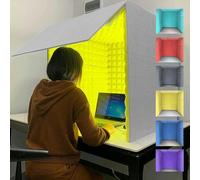 cabina de grabación de sobremesa, Sala de aislamiento acústico for estudio en casa, cabina espuma for micrófono, ideal for grabar podcasts, cantar y jugar(Purple)