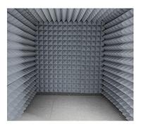 Cabina de grabación portátil, paneles de espuma insonorizantes, paneles de pared insonorizados, absorción acústica(Gray)