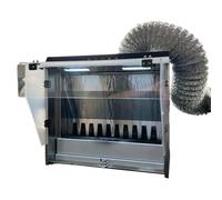 Cabina de pintura con aerógrafo en cascada,cabina de pintura con cortina de agua con 3 luces LED,juego de filtro extractor y cortina de agua,bomba de agua de elevación automática de flujo de 2200L/H