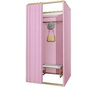 Cabina de privacidad portátil para vestidor, tienda de ropa temporal, probador de moda, cambio instantáneo, armario emergente, pantalla de privacidad para ropa TryOn