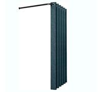 cabina de prueba móvil, Vestidor en forma de C, poste hierro negro, montado la pared, multicolor, varios tamaños(N,90cm)