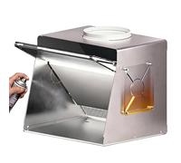 Cabina de pulverización de aerógrafo con ventilador de escape de 5000 rpm, kit de caja de pulverizador de pintura portátil para proyectos de manualidades de modelos de bricolaje