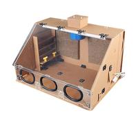 Cabina de pulverización de aerógrafo con ventilador de escape y luz LED para modelo, arte y pintura artesanal