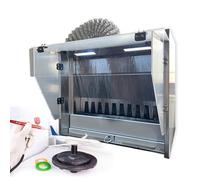 Cabina de pulverización portátil para aerografía, cabina de pintura inteligente con cortina de agua, adecuada para proyectos de manualidades, modelismo, pintura y decoración de uñas.