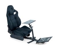 Cabina de simulación de carreras Nacon en ante sintético, compatible con las principales marcas del mercado.