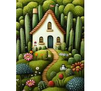 Cabina Diamond Painting Cactus Diamond Painting Adultos, DIY Pintura de Diamante Kit Manualidades Adultos, 5D Kit Punto de Cruz Creart Pintura Diamante para Decoración Pared Hogar 35x50cm, Model639