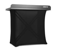 Cabina DJ Vonyx DBE100 Plegable 1 Metro Altura Regulable Licra Negra