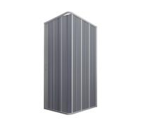 CABINA DUCHA PVC PLEGABLE CABINA APERTURA LATERAL BLANCO 80X80CM
