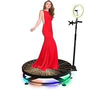 Cabina giratoria de transmisión en vivo, máquina de cabina de fotos de 360 grados para fiestas, control remoto por aplicación, con soporte para selfies de luz de anillo, cámara lenta automática para
